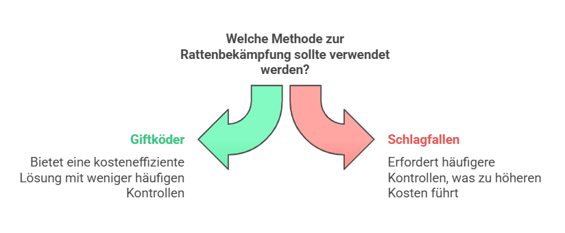 Rattenbekämpfung: Vergleich zwischen Giftködern und Schlagfallen zur effektiven Schädlingsbekämpfung